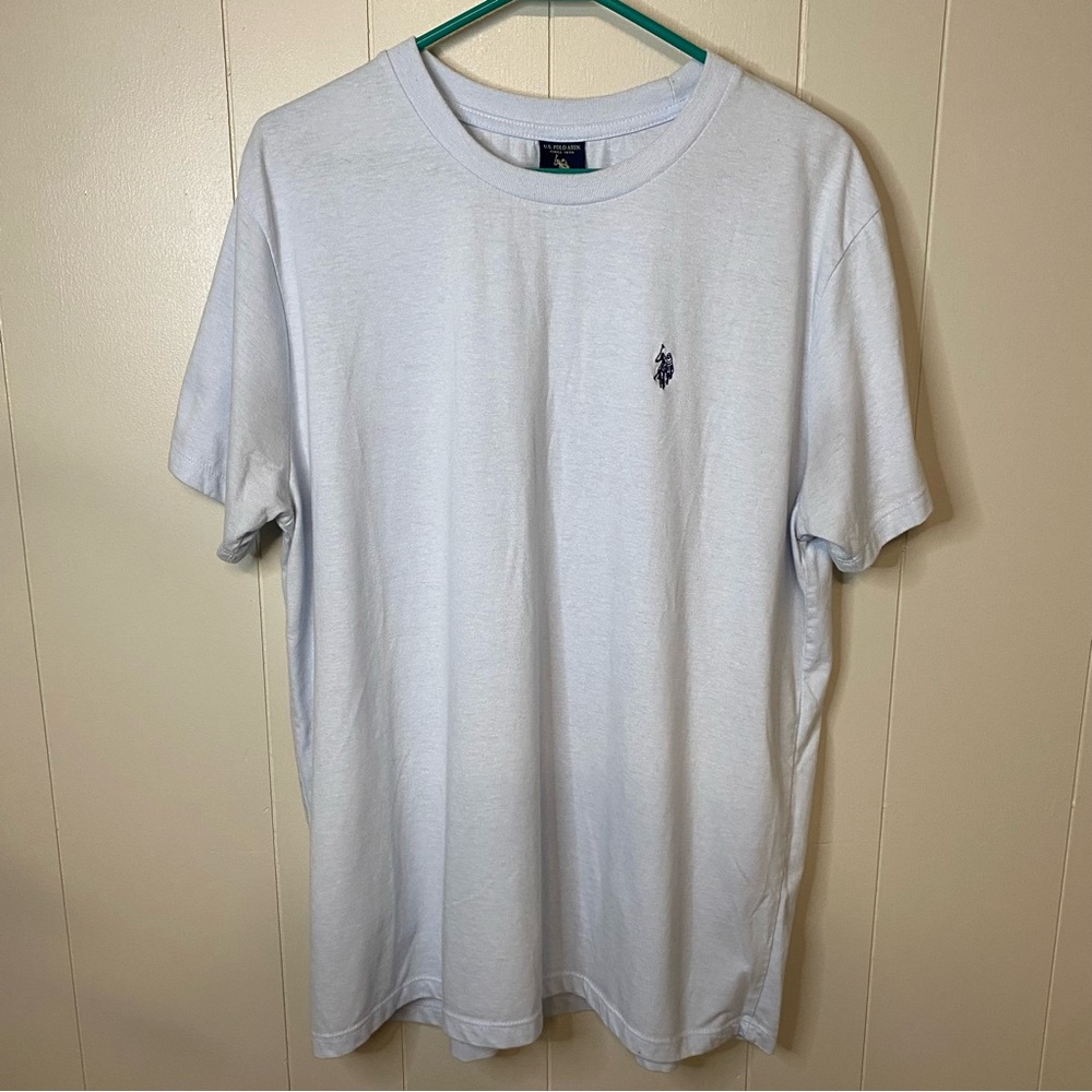 US POLO ASSOCIATION Size Xl Light Blue Embroidered TShirt